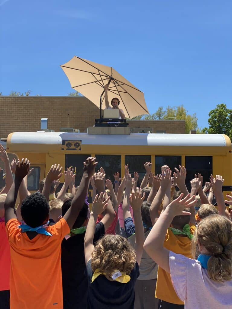 DJ Cam Reeve Beat Bus Kids Event