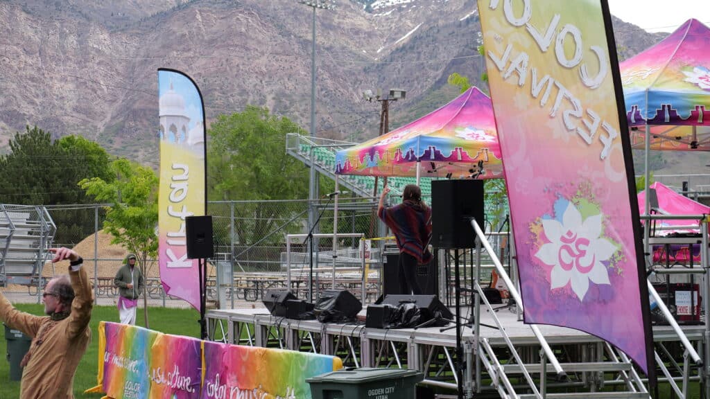 Reeverb Entertainment Sound Rienforcement in Ogden, Utah at Festival of Colors.