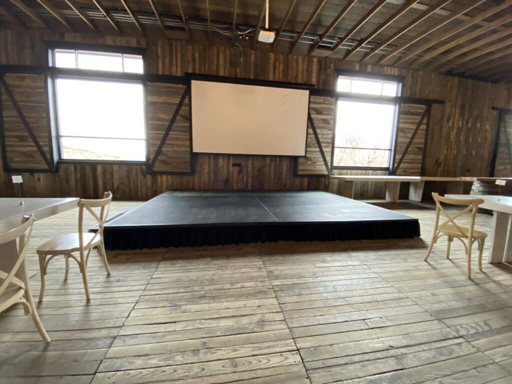 Stage Rental at Blue Sky Lodge