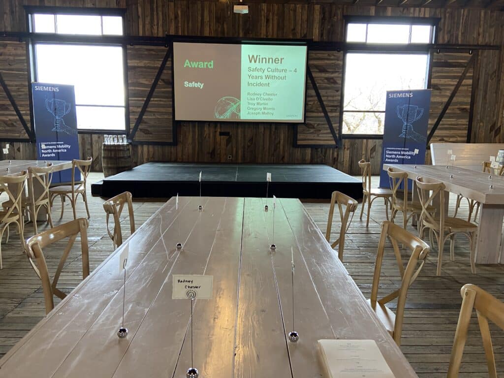 Staging for Corporate Event @ Blue Sky Lodge